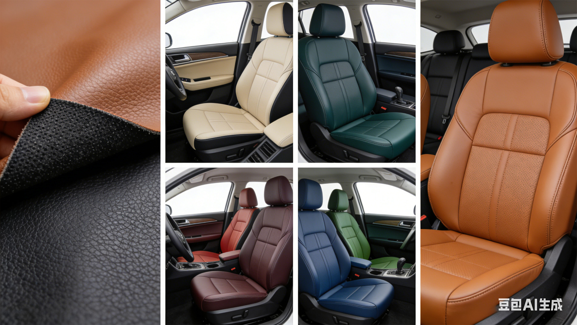 Koža pre autosedačky a koža z mikrovlákna pre automobilový interiér