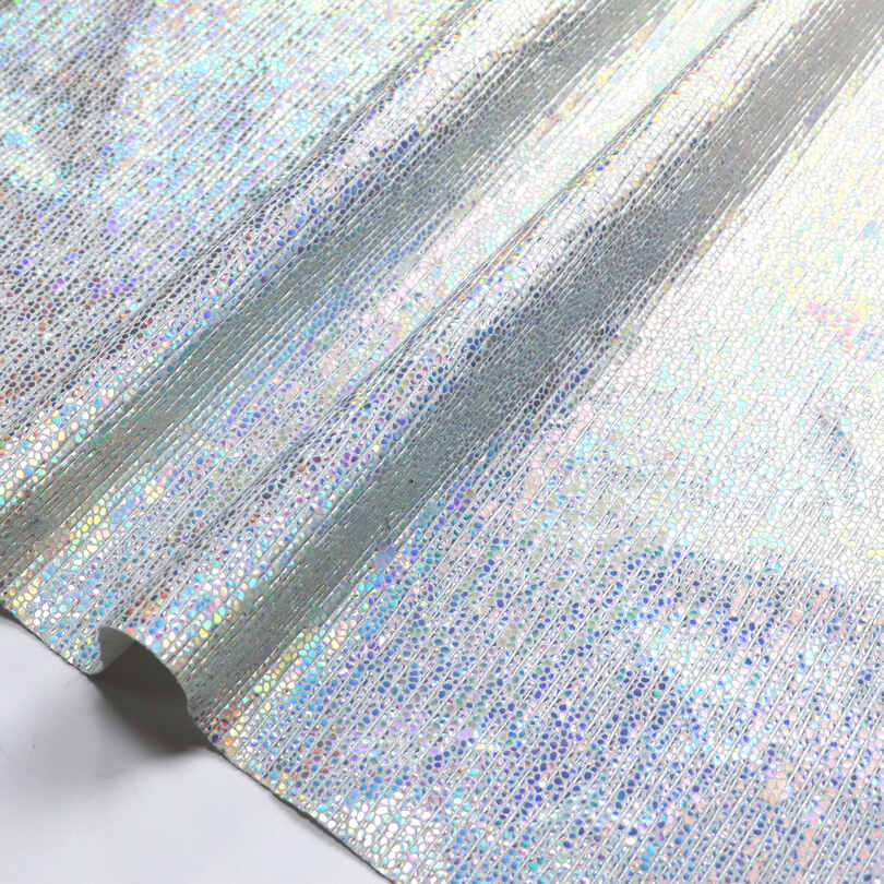 Kovové praskajúce dúhové topánky Tašky PU Faux Leather Fabric