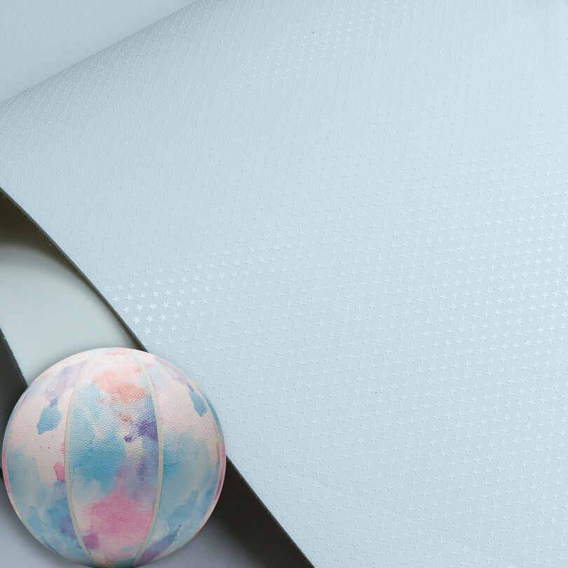 Kožená látka so vzorom hviezd na športové futbalové lopty